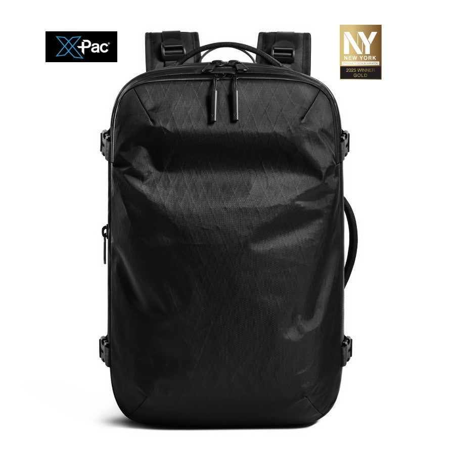 Zephyr 60L Vacuum-Seal Air Compression Travel Backpack – Black Voyage