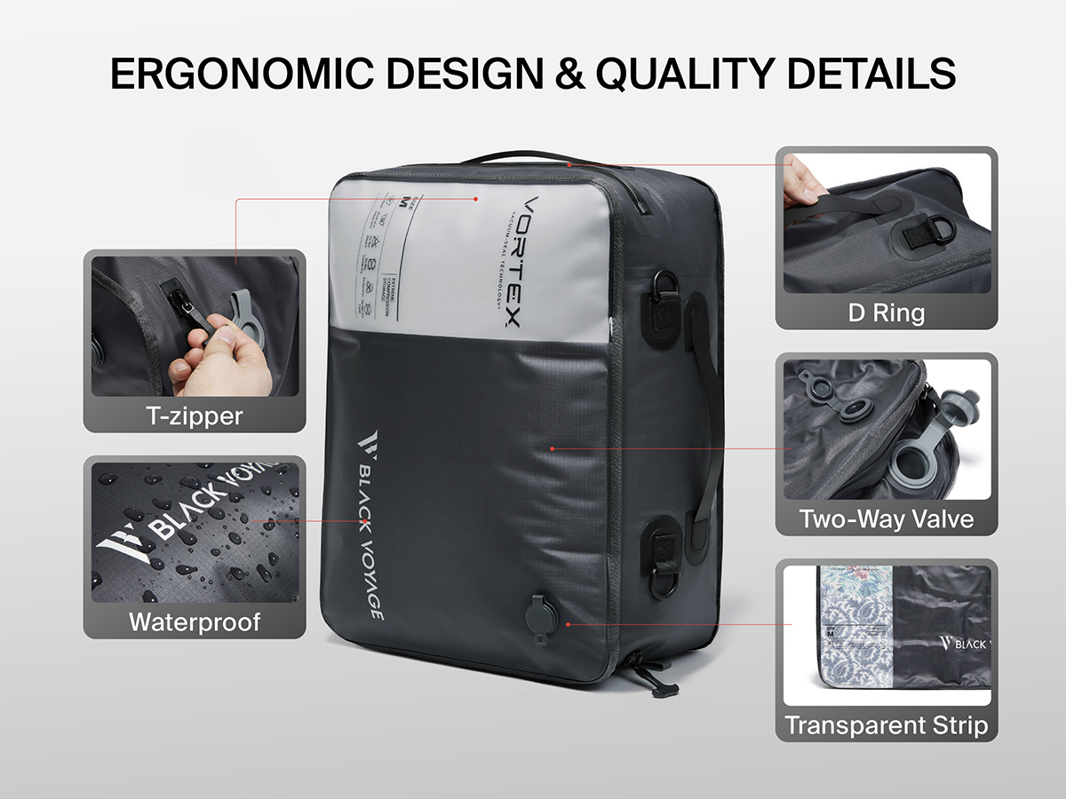 21L Vortex Seal Compression Travel Bag