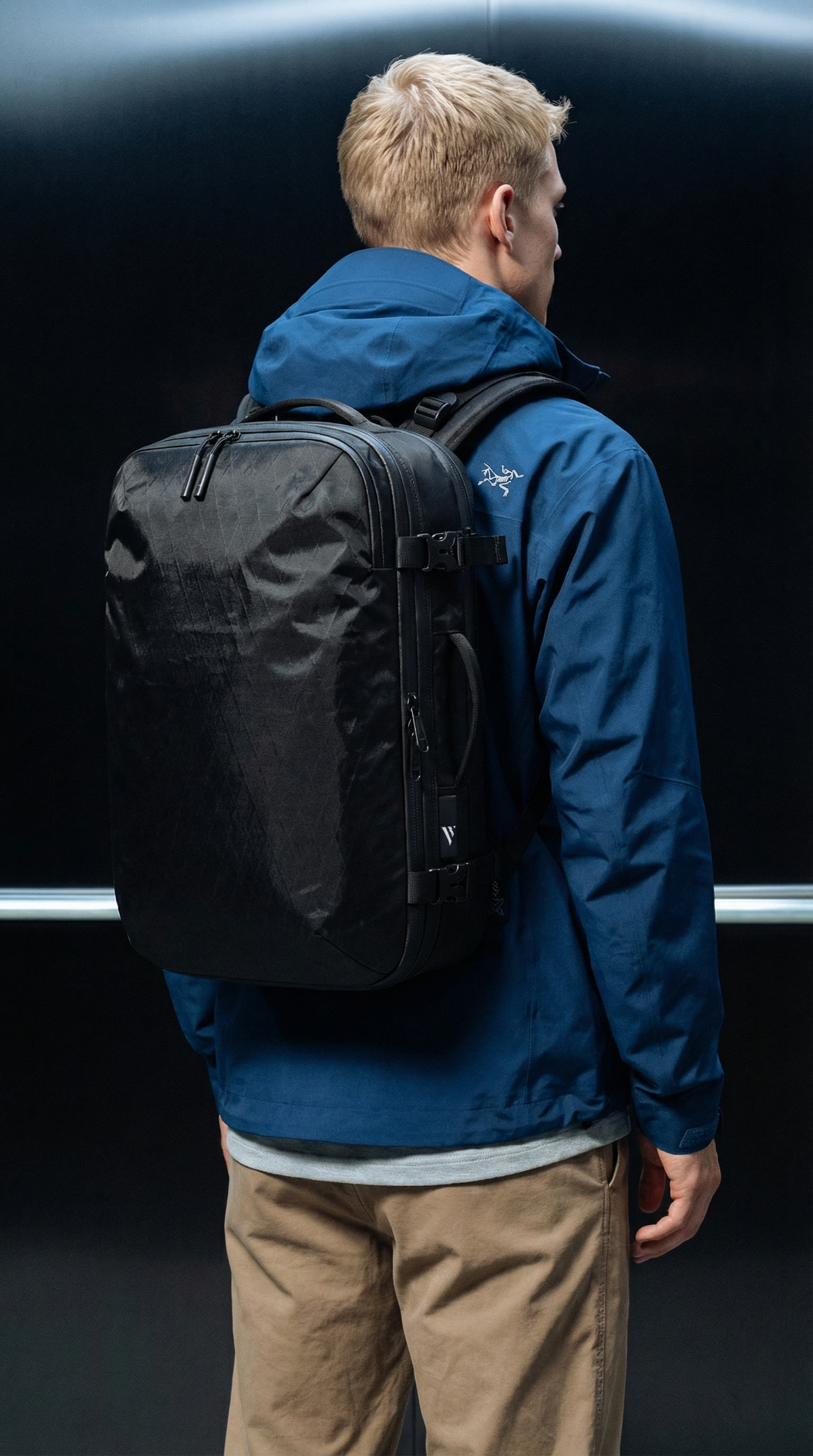 Zephyr 60L Vacuum-Seal Air Compression Travel Backpack – Black Voyage