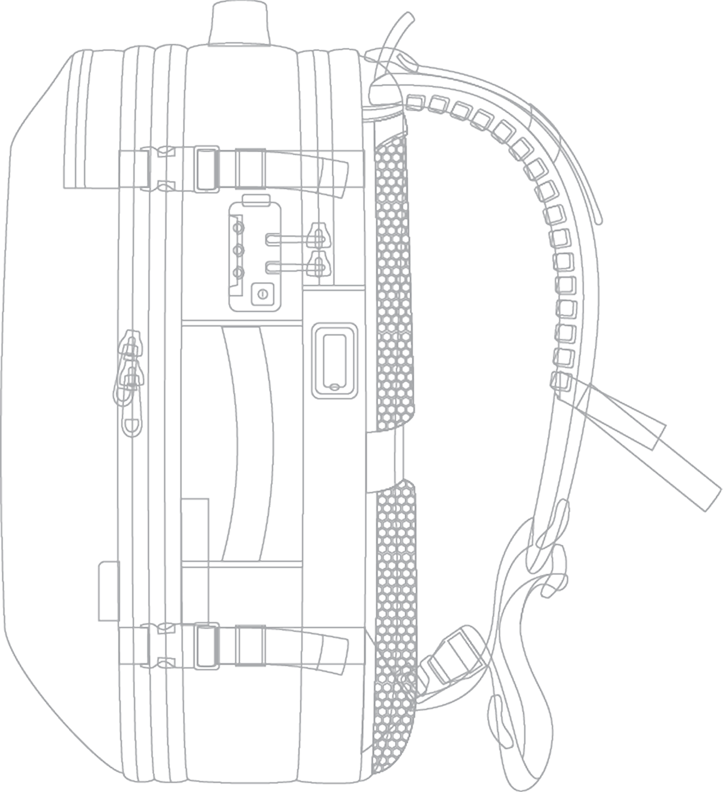 Black Voyage — Exploded Side View