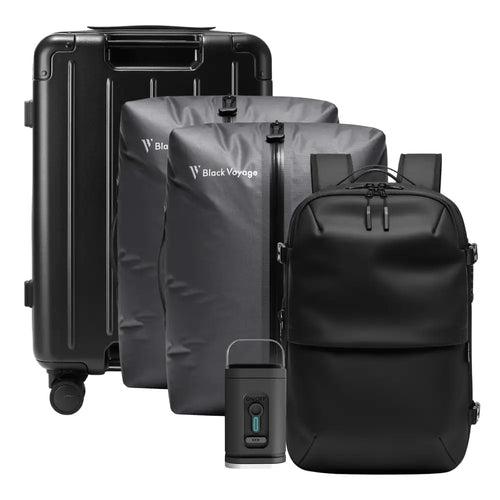Ultimate Travel Bundle: Zephyr + Vortex Vacuum Pump + AirCabin 20" + Single Vacuum Chamber